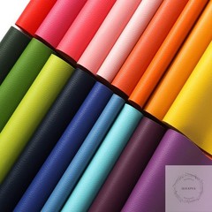 18 Pieces Faux Leather Sheets 8×12 inches Rainbow Soft Leather Fabric Colourful