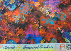RJR Flourish Cotton Digiprint Bright Mod Paisley Quilting Fabric BT Half Y #4