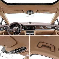Hiksuky Auto Headliner Fabric 58″ L × 60″ W with Foam Backing – Mesh Type w