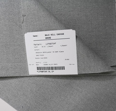 Ralph Lauren Performance 24″X26″ Fabric Remnant “Bale Mill Canvas” Color: Smoke