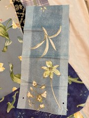 VTG Lot of 9 shades of blue + purple print designs fabrics remnants quality new