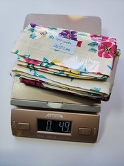 45″ X 22.5″ Floral Cotton Linen Sewing Craft Quilting Fabric Remnant Colorful