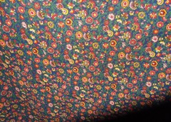 NAVY FLORAL BRUSHED COTTON FABRIC, 1 13cm wide, AUTUMN DRESS FABRIC, AUSTRALIA