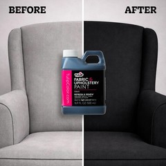 Permanent Black Fabric & Upholstery Paint – 16.9 oz for Furniture, Clothing, Hom