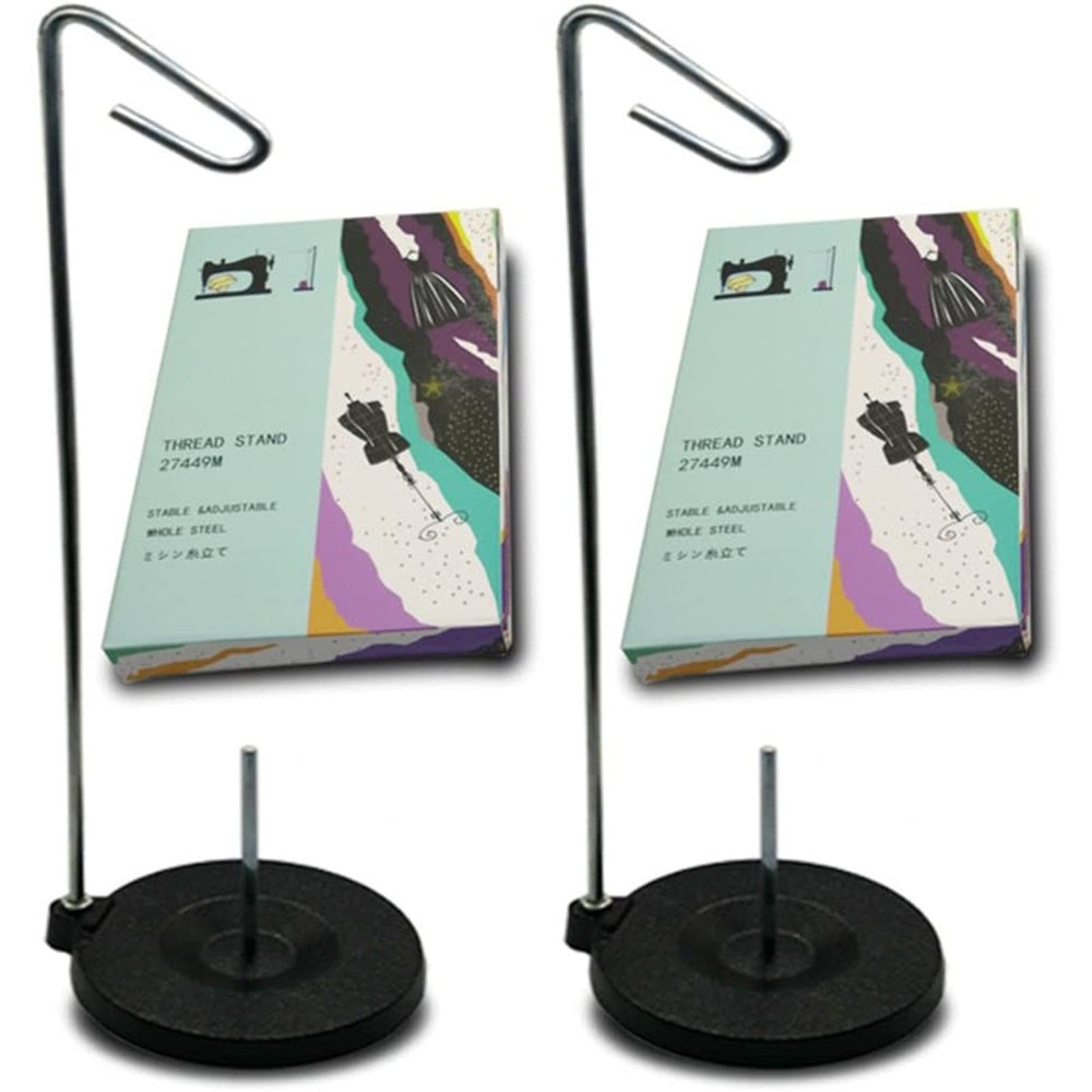 Tosnail 2 Packs Universal Cone and Spool Stand Thread Holder with Black