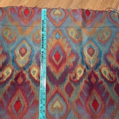 Richloom Ikat Fabric Sagamore 57×73 2yd Upholstery Boho Tribal Global Maximalism