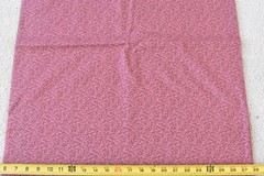 35″ Long, Vintage, Dark Burgundy Calico on Dusty-Rose Cotton, RJR, Beyer, P9611