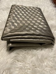 Cosplay yaya han geometric textured pleather Fabric Material 100% pvc