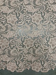 Maggie BLUSH PEACH Guipure Venice Heavy Lace Fabric by the Yard – 10019
