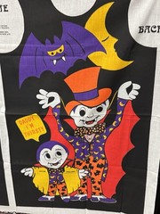 Vintage Halloween Vampire Costume Cut & Sew Fabric Panel Child