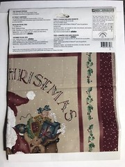 Daisy Kingdom 47103 Country Santa 18” x 45” Pillow Banner Panel Kit Christmas