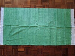 Marimekko MAIJA ISOLA ” MUIJA ” cotton fabric piece 137x67cm green x white