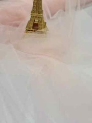 Blush Italian Tulle Fabric By The Yard Soft Dress Stretch on The Width Luxury