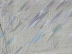 Beige Streaked Pink Mauve Green 1990s Upholstery Fabric Thick 55×37