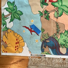 VNTG House ‘N Home LAND OF DINOSAURS Drapery Fabric, 5 Yds 17”x 44”,Thick, READ