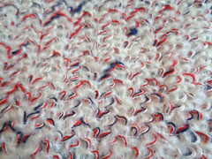 Bouclé Fabric 2 Yard Piece 58″ Width Remnant Red White Blue Boucle Decor Jacket