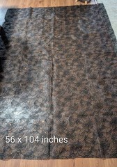 Spellbound Sparkle Spiderweb Lace — 56” x 104” — Black Webs + Orange Sequins