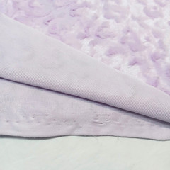 Lavender Textured Minky Fabric Remnant 50 in Wide x 1.5 Yards
