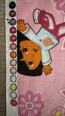 Dora the Explorer Licensed Cotton Fabric Springs Creative Pink 2 Yds Quilting