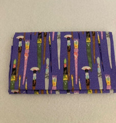 Fat Quarter – Purple Background with Paintbrushes – Unique