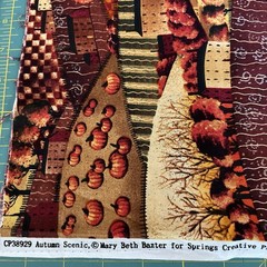 Autumn Scenic Country Fields Pumpkins Trees Barns Mary Beth Baxter 1.8 Yards