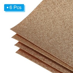 Soft Felt Sheets Glitter Self Adhesive Fiber Rose Gold Tone 11.8″x7.8″ 6pcs