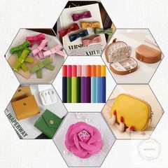 18 Pieces Faux Leather Sheets 8×12 inches Rainbow Soft Leather Fabric Colourful