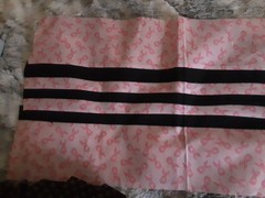 Fabric 4 Breast Cancer Stripes To Quilt 44 L X 11 W Multicolor