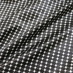 By Yard Soft Geometric Satin Fabric Lining Scarf Robe Diy Material