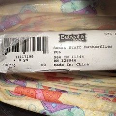 PUL Fabric – Sweet Stuff Butterflies Print One Bolt 8 Yards Brand New