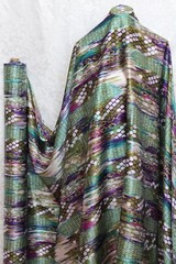 1.5 yards – New 100% Charmeuse Silk Fabric Modern Art M53 last one piece