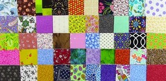 Classic Scrap Pack – 1,000 Pieces – Mixed Sizes No Duplicates – 100% Cotton 5614