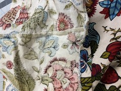 Upholstery Weight Fabric, 204” Wide By 84” Long, Four 51” Wide Sections, VGC