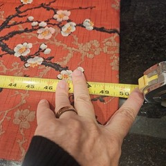 Kokka Japan Haikara 100% Cotton Fabric Plum Blossom Ume Over Brick Red 44″ 5+ yd