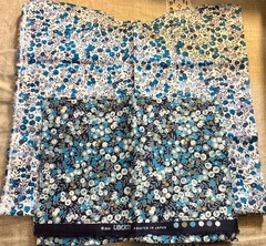 Liberty Of London Tana Lawn 13 oz Blue Lot Large Pieces 3+ Yards