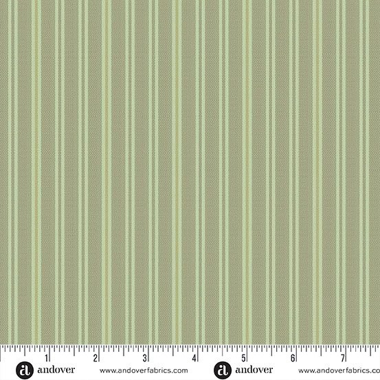 Andover Quiltessential A 1672 G Sequoia Double Stripe Cotton