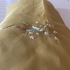 SILK Mustard Yellow FABRIC 10 Yards x 22 Inches Wide or 360 Inches x 22 Wide