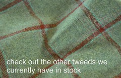 Tweed material by the metre or yard in plain charcoal/dark grey gray