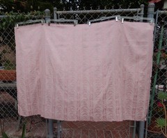 Vtg Rose & Cream Damask Brocade~UNUSED~Lg Piece 60″ x 40″