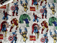 Super Hero Avengers Marvel Comics Fabric Mask Material 44”x36” 43