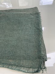 Antique Japanese BORO Indigo Kaya Mosquito Net Fabric Faded Asagi Blue Long