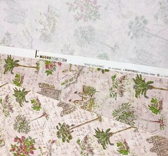 WAVERLY SUNSET BOULEVARD BLUSH PINK CALIFORNIA TOILE COTTON FABRIC BY YARD 54″W