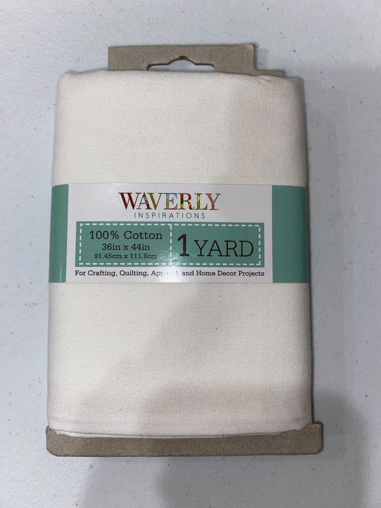 1 Yard Solid White 100% cotton Pre-Cut Fabric
