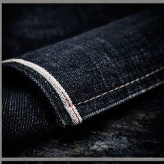 13oz Japanese Indigo Denim Fabric by the Yard, Okayama Selvedge Raw Unsanforized