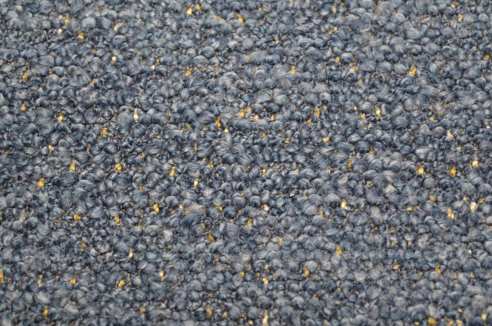 Fleck Indigo Fuzzy Multi-Blue Boucle Multipurpose Fabric