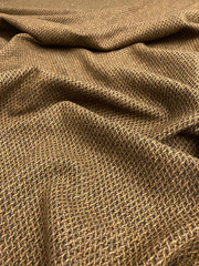 Gold Brown Designer 100% Wool Made in Italy – London Textiles 61″ Wide Half Yard