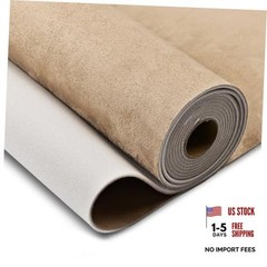 Suede Auto Headliner Fabric 120″ L × 60″ W with Foam Backing 120″L×60″W Beige