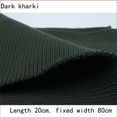 20cm DIY Knit Ribbed Fabric Stretch Trim Neckline Cuff Waistband Rib Trims Soft