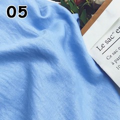 50*150cm Summer Cool Soft Faux Linen Cotton Fabric Wrinkle Texture DIY Designer