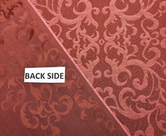 DONGHIA FIAMMA RED FLORAL MEDALLION JACQUARD FURNITURE FABRIC BY YARD 55″W